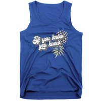 Vintage Upside Down Pineapple Subtle Swinger Cool Gift Tank Top