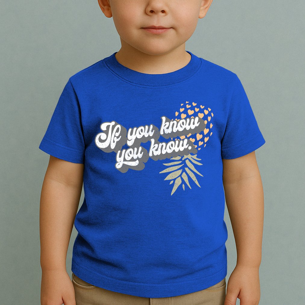 Vintage Upside Down Pineapple Subtle Swinger Cool Gift Toddler T-Shirt