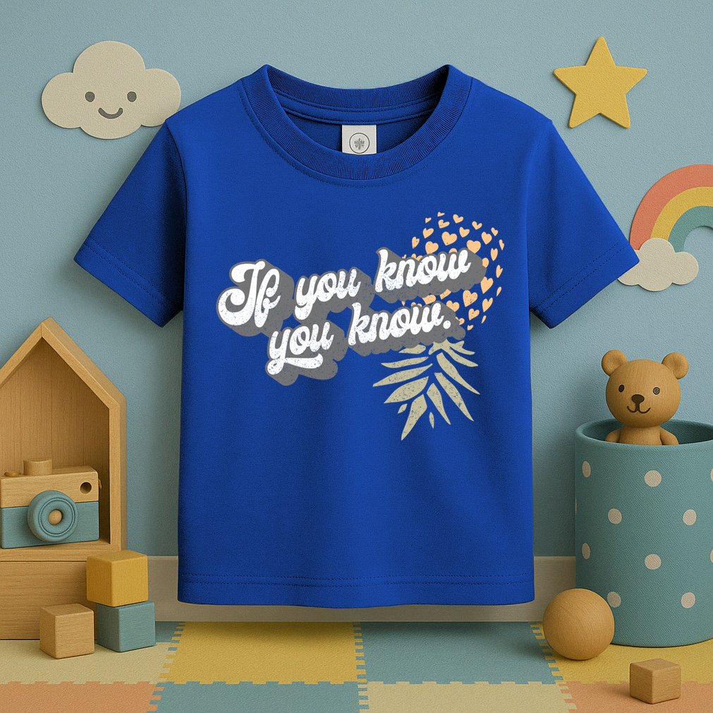 Vintage Upside Down Pineapple Subtle Swinger Cool Gift Toddler T-Shirt