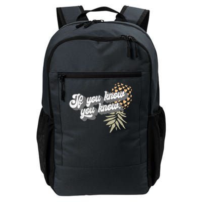 Vintage Upside Down Pineapple Subtle Swinger Cool Gift Daily Commute Backpack