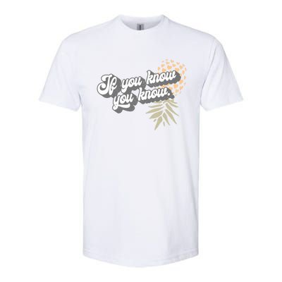 Vintage Upside Down Pineapple Subtle Swinger Cool Gift Softstyle CVC T-Shirt