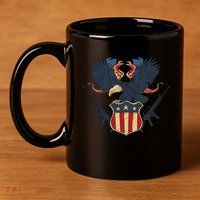 Veteran USA Eagle 11oz C Handle Ceramic Mug