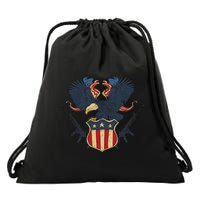 Veteran USA Eagle Drawstring Bag