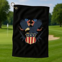 Veteran USA Eagle Golf Towel