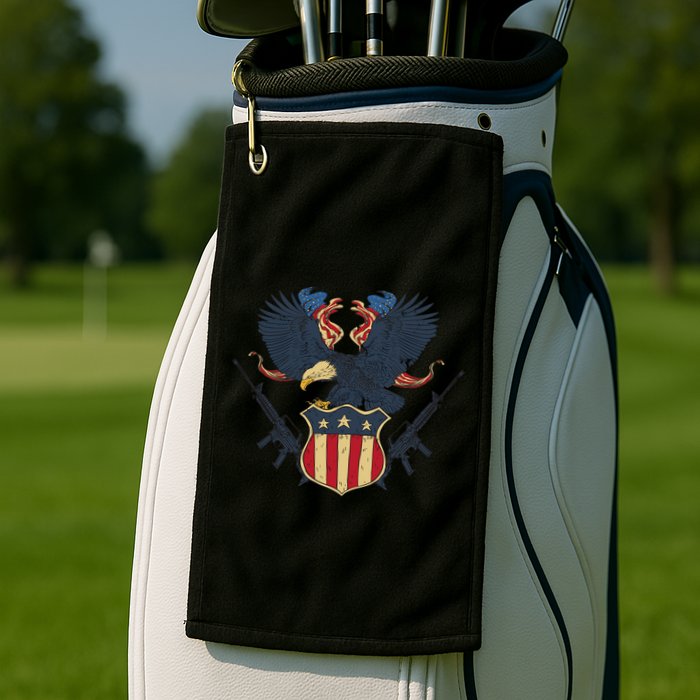 Veteran USA Eagle Golf Towel
