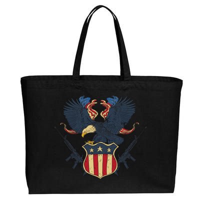 Veteran USA Eagle Cotton Canvas Jumbo Tote