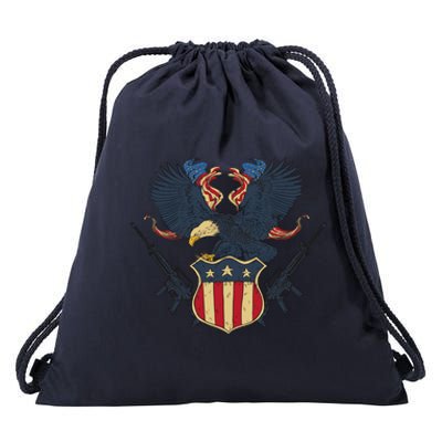 Veteran USA Eagle Drawstring Bag