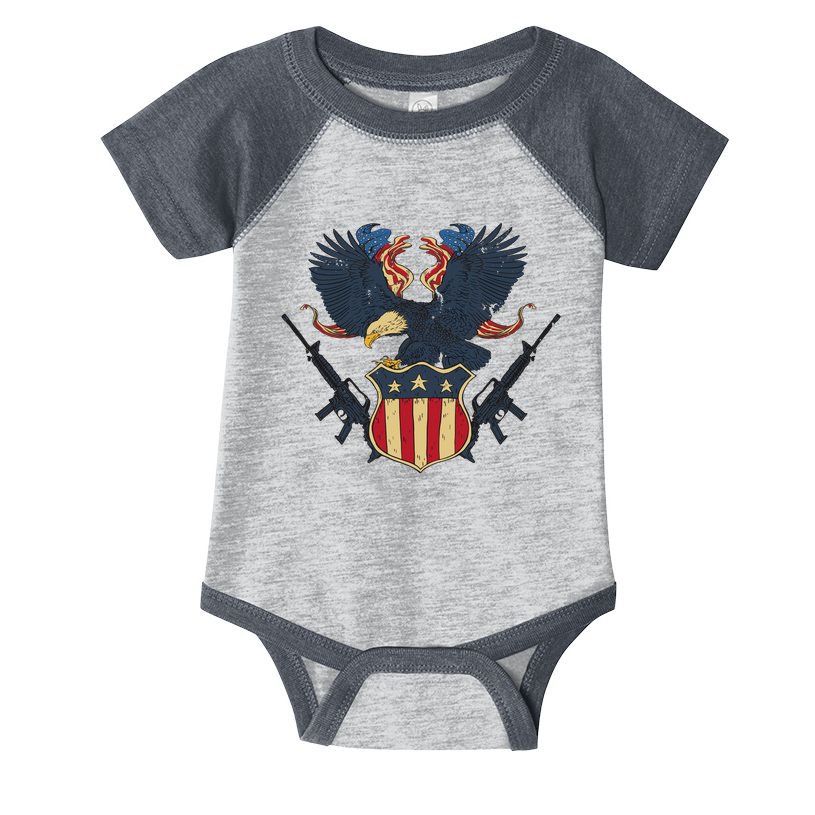 Veteran USA Eagle Infant Baby Jersey Bodysuit