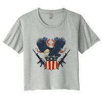 Veteran USA Eagle Crop Top