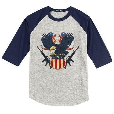 Veteran USA Eagle Kids Colorblock Raglan Jersey
