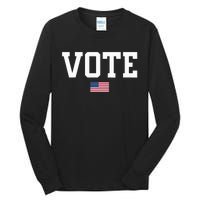 Vote Usa Election Patriotic American Flag Voting Tall Long Sleeve T-Shirt