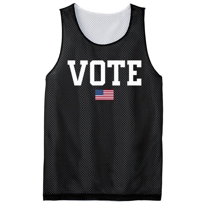 Vote Usa Election Patriotic American Flag Voting Mesh Reversible Basketball Jersey Tank