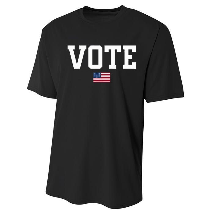 Vote Usa Election Patriotic American Flag Voting Performance Sprint T-Shirt