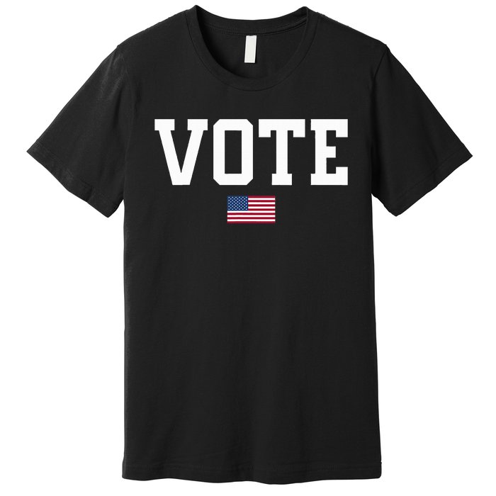 Vote Usa Election Patriotic American Flag Voting Premium T-Shirt