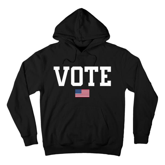 Vote Usa Election Patriotic American Flag Voting Tall Hoodie