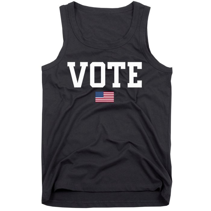 Vote Usa Election Patriotic American Flag Voting Tank Top