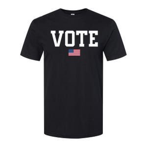 Vote Usa Election Patriotic American Flag Voting Softstyle CVC T-Shirt