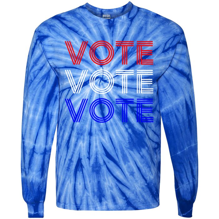 Vote Usa Election Cute Gift Tie-Dye Long Sleeve Shirt