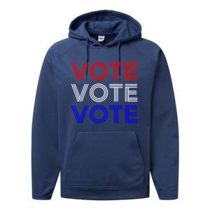 Vote Usa Election Cute Gift Performance Fleece Hoodie