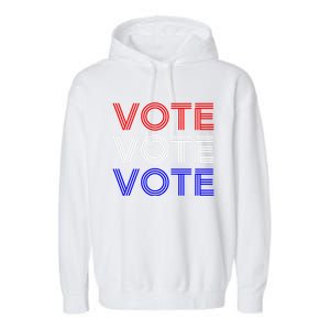 Vote Usa Election Cute Gift Garment-Dyed Fleece Hoodie