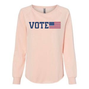 Vote Usa Election Patriotic American Flag Voting Womens California Wash Sweatshirt