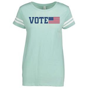 Vote Usa Election Patriotic American Flag Voting Enza Ladies Jersey Football T-Shirt