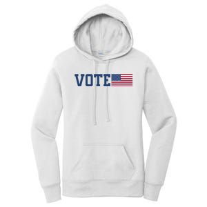 Vote Usa Election Patriotic American Flag Voting Women's Pullover Hoodie