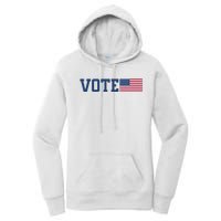 Vote Usa Election Patriotic American Flag Voting Women's Pullover Hoodie