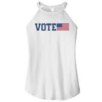 Vote Usa Election Patriotic American Flag Voting Women's Perfect Tri Rocker Tank