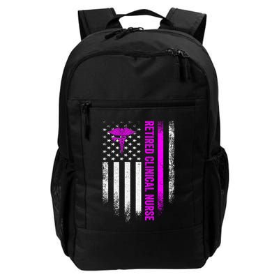 Vintage Usa Flag Proud Retired Clinical Nurse Retiret Gift Backpack