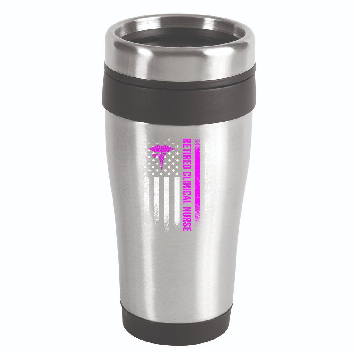 Vintage Usa Flag Proud Retired Clinical Nurse Retiret Gift 16oz Travel Tumbler
