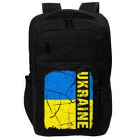 Vintage Ukrainian Flag Ukraine Pride Roots Heritage Gift Impact Tech Backpack