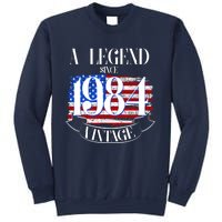 Vintage Usa Flag A Legend Since 1984 40th Birthday Sweatshirt