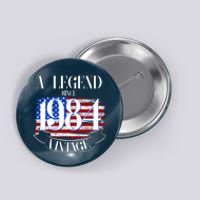 Vintage Usa Flag A Legend Since 1984 40th Birthday Button