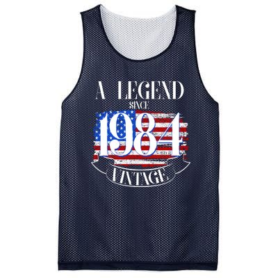 Vintage Usa Flag A Legend Since 1984 40th Birthday Mesh Reversible Basketball Jersey Tank