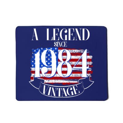 Vintage Usa Flag A Legend Since 1984 40th Birthday Mousepad