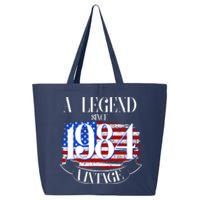 Vintage Usa Flag A Legend Since 1984 40th Birthday 25L Jumbo Tote