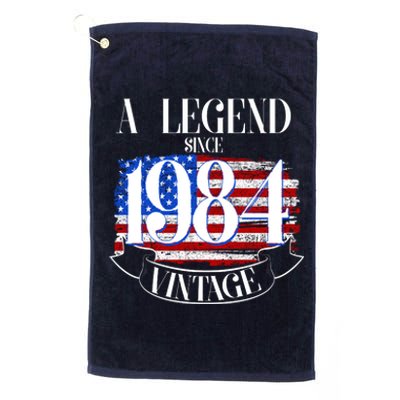 Vintage Usa Flag A Legend Since 1984 40th Birthday Platinum Collection Golf Towel