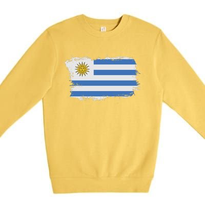 Vintage Uruguay Flag Premium Crewneck Sweatshirt