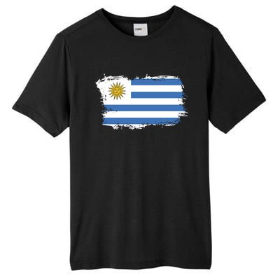 Vintage Uruguay Flag Tall Fusion ChromaSoft Performance T-Shirt