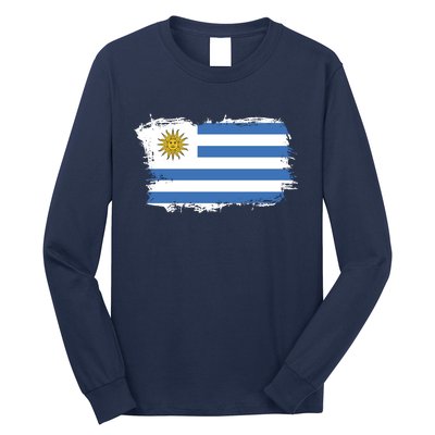 Vintage Uruguay Flag Long Sleeve Shirt