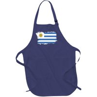 Vintage Uruguay Flag Full-Length Apron With Pockets