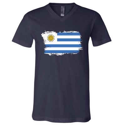 Vintage Uruguay Flag V-Neck T-Shirt