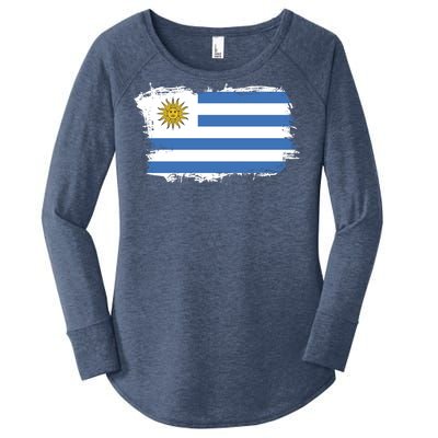 Vintage Uruguay Flag Women's Perfect Tri Tunic Long Sleeve Shirt