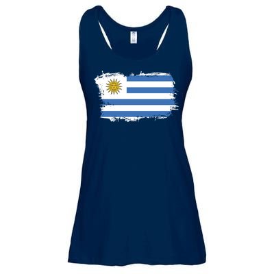 Vintage Uruguay Flag Ladies Essential Flowy Tank