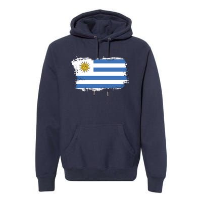 Vintage Uruguay Flag Premium Hoodie