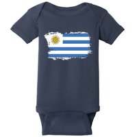 Vintage Uruguay Flag Baby Bodysuit