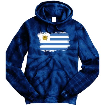 Vintage Uruguay Flag Tie Dye Hoodie