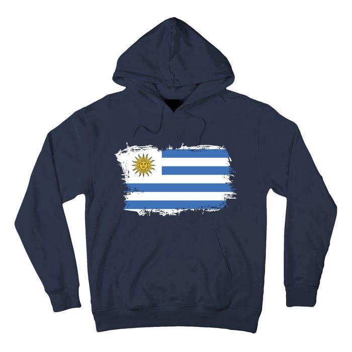 Vintage Uruguay Flag Tall Hoodie