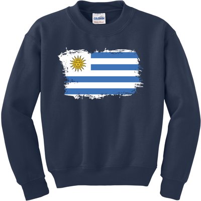 Vintage Uruguay Flag Kids Sweatshirt